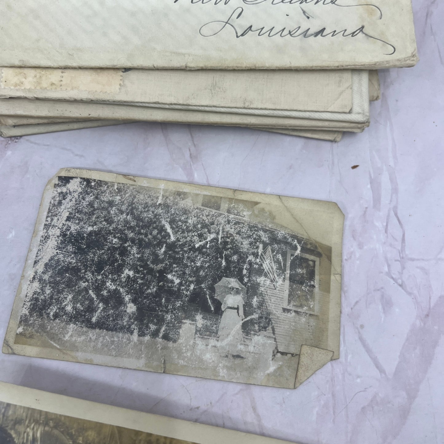 1870-1920s Genealogy Lot Willis R. Russ, Gladys Russ Boston Family Letters TH2