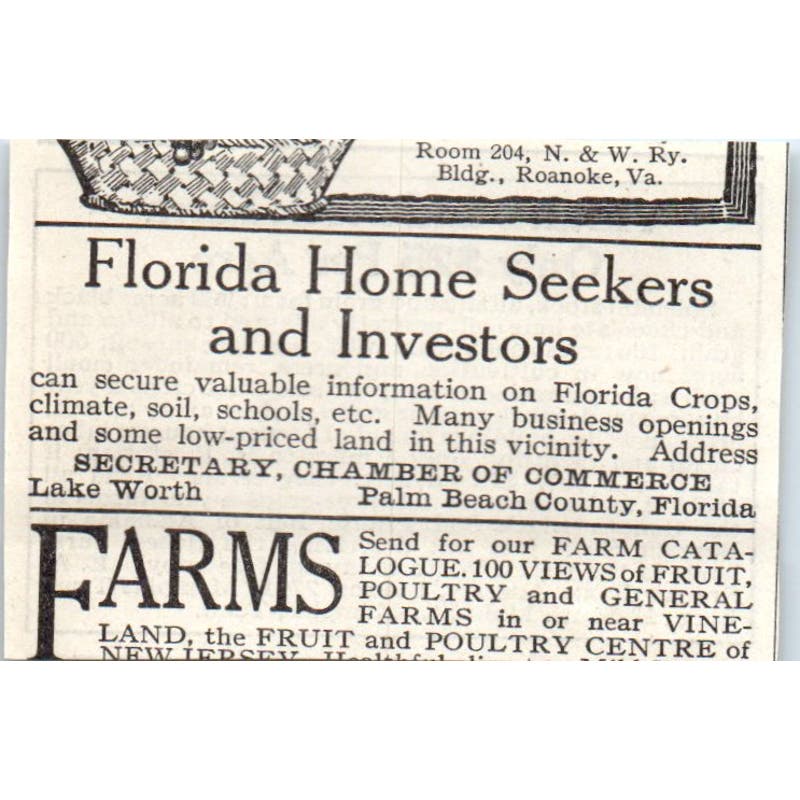 South Farm Agency Memphis TN Alfalfa and Stock Farm 1913 Magazine Advert AE7-N7