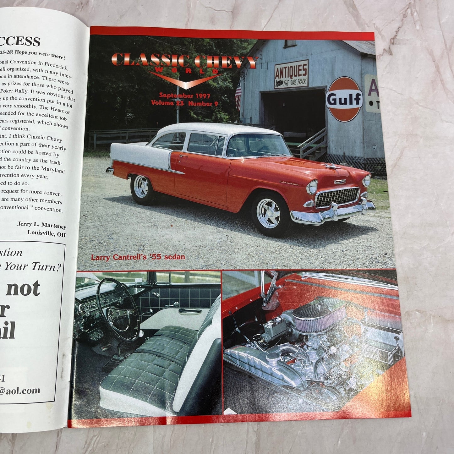 Larry Cantrell Sedan - '55, '56, '57 Classic Chevy World Magazine - Sep 1997 M30