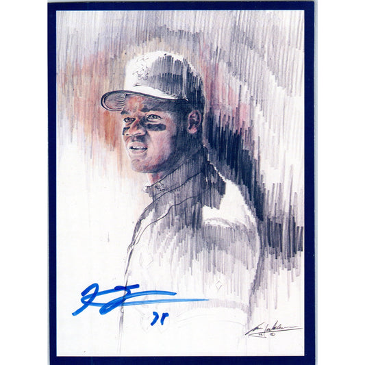 1992 Frank Thomas Autographed Picture Chicago White Sox 5x7" AB8-RS1