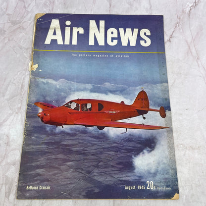 1945 Aug Air News Magazine WWII Bellanca Cruisair on cover, Allies vs Japan TK3