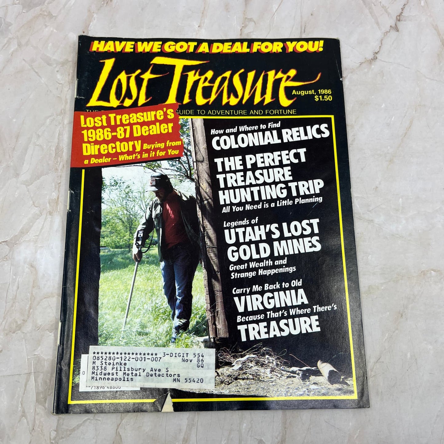 1986 Aug - Lost Treasure Magazine - Treasure Hunting Gold Prospecting M15