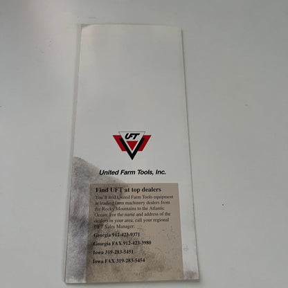 UFT United Farm Tools Inc Vintage Brochure AJ2-H7