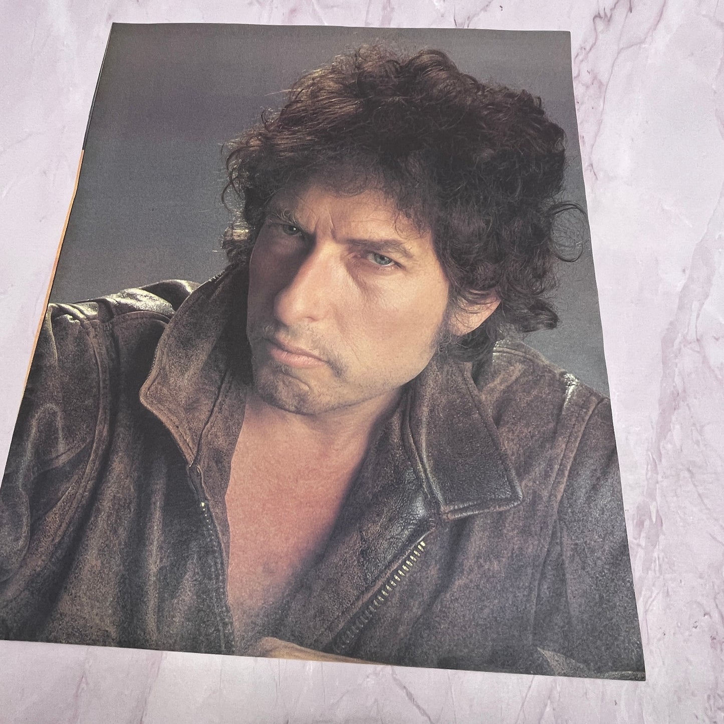 Bob Dylan Portrait in a Leather Jacket 1984 V14-7
