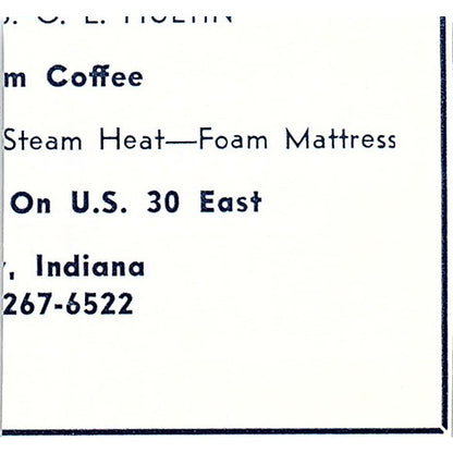 Lake Trail Cafe - Bill Huff - Pierceton Indiana 1964 Ad AG1-S12