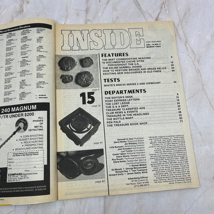 1983 March - Treasure Magazine - Treasure Hunting Metal Detecting Gold Coins M10