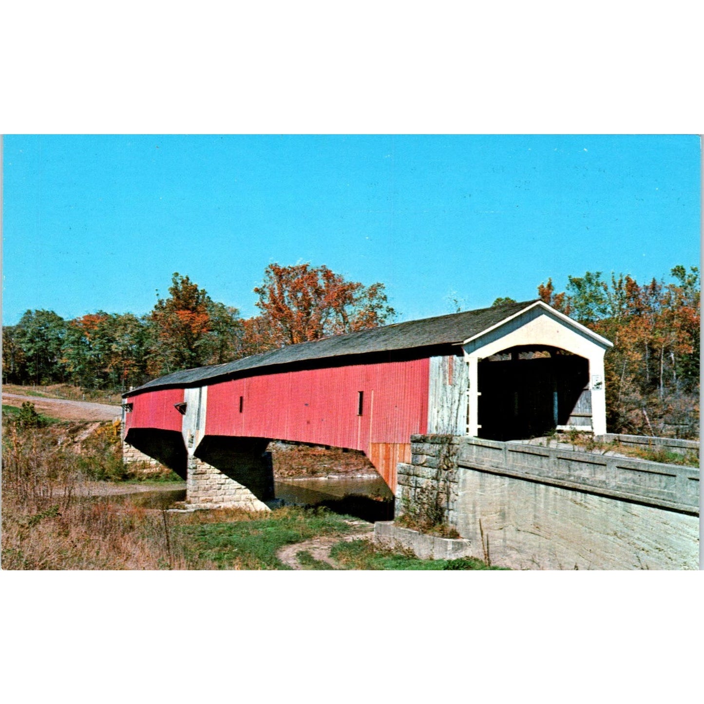 Parke County Indiana #26 West Union Covered Bridge Postcard PC5