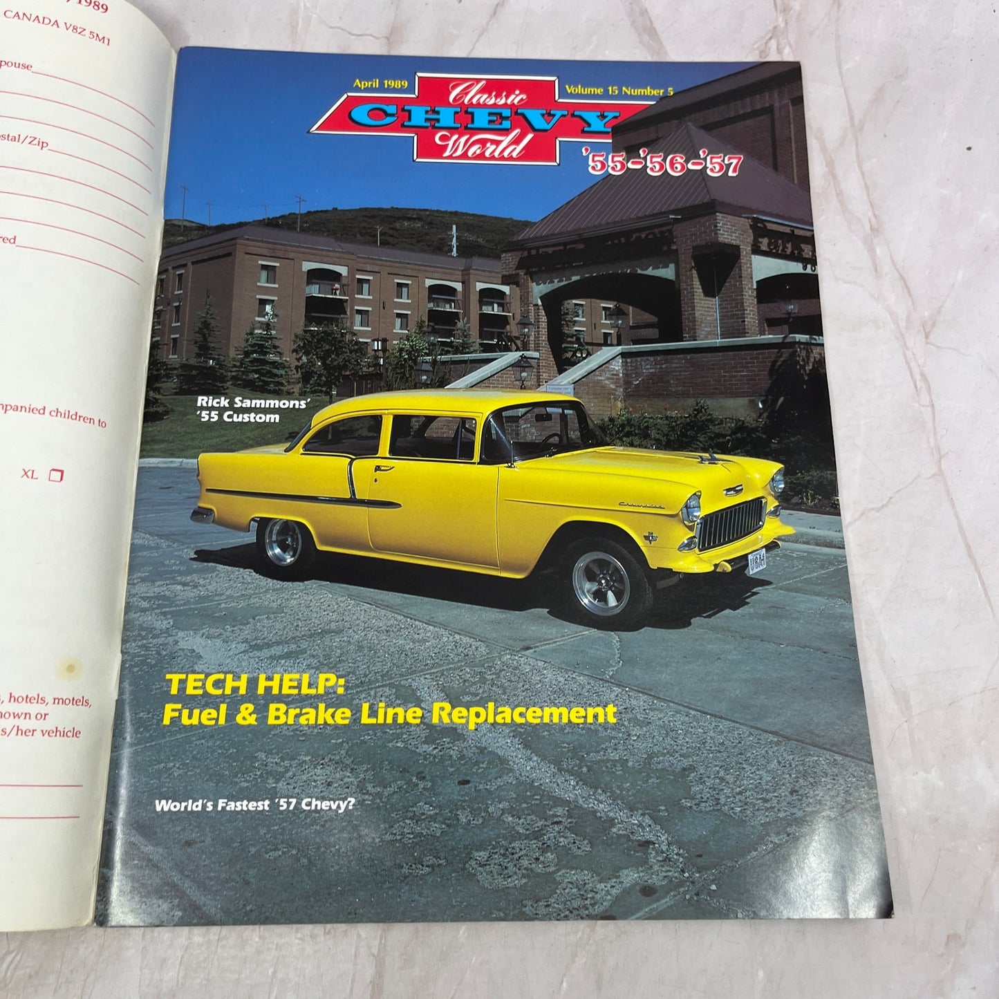 Fuel & Brake Line Replacement - '55, '56, '57 Classic Chevy World - Apr 1989 M31