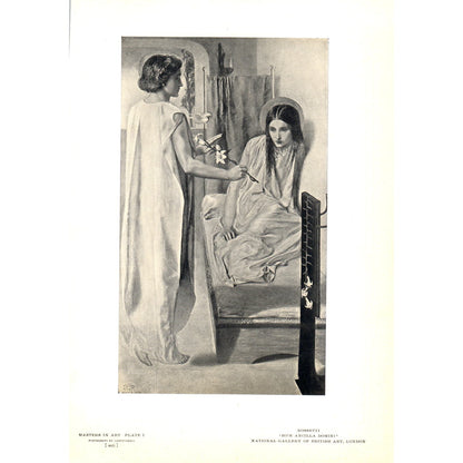Ecce Ancilla Domini - Rossetti c1905 Art Print D15