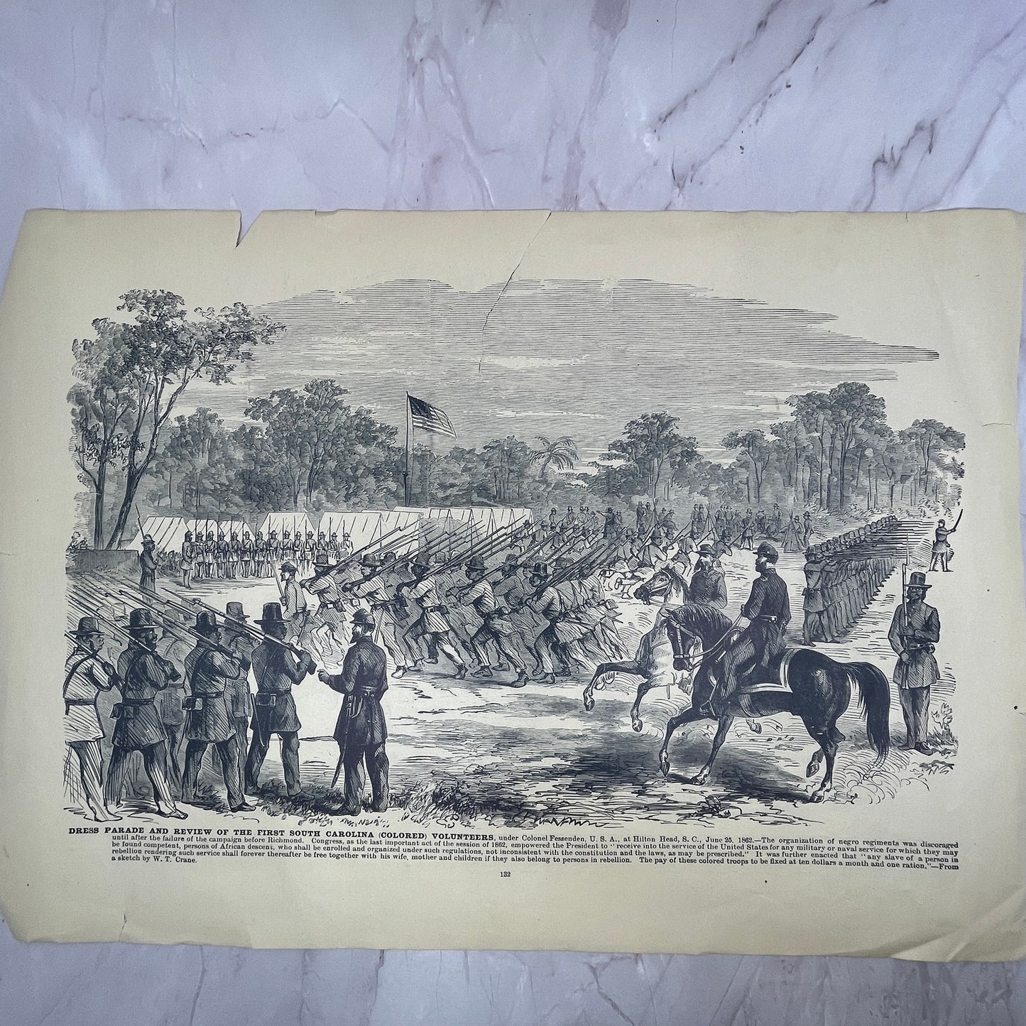 1st South Carolina Colored Volunteers, Landing on Levee New Orleans 1894 V14-4