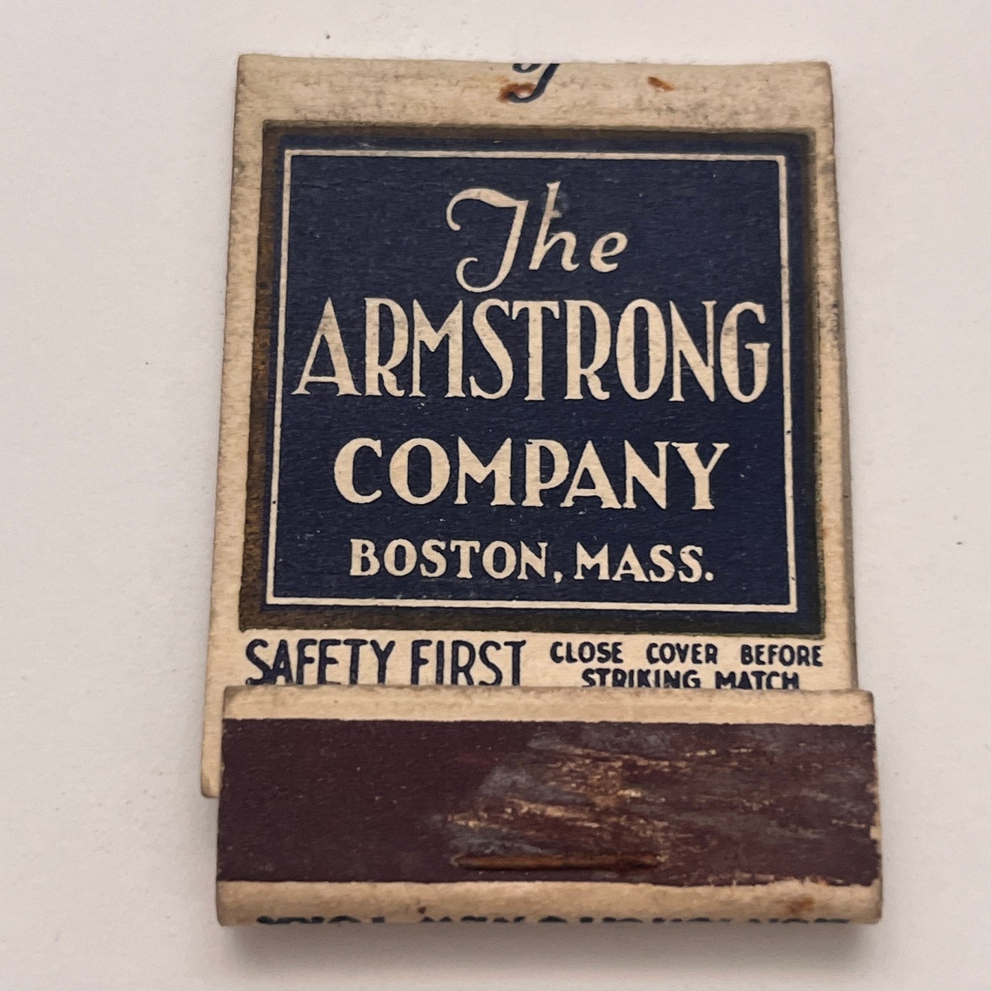 The Armstrong Company Dining Rooms Boston MA Vintage Matchbook Cover TB8-MB-5