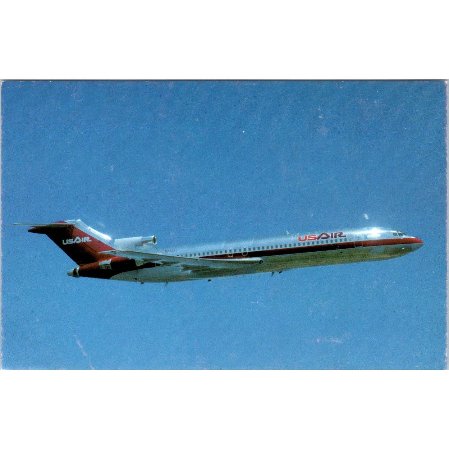 USAir 727-200 Vintage Postcard PC19