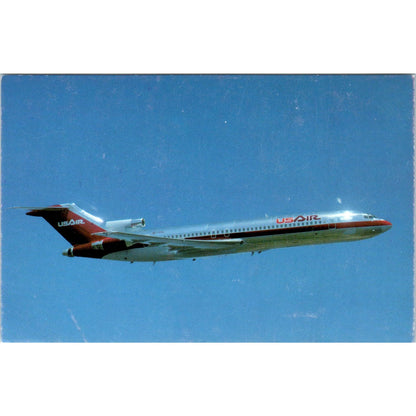 USAir 727-200 Vintage Postcard PC19