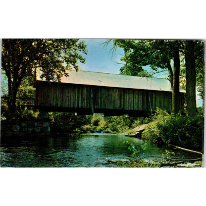Turkey Jim's West Crampton New Hampshire Covered Bridge Postcard PB12