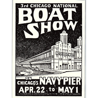 Navy Pier 3rd Annual Boat Show Chicago 1932 Ad AG2-M17