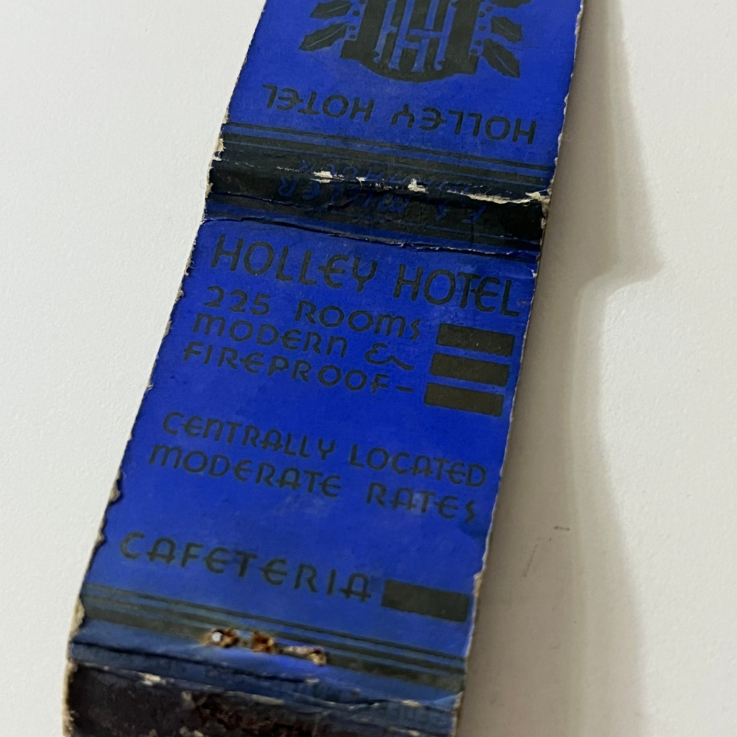 Holley Hotel Charleston West Virginia Vintage Matchbook TB6-MB2-11