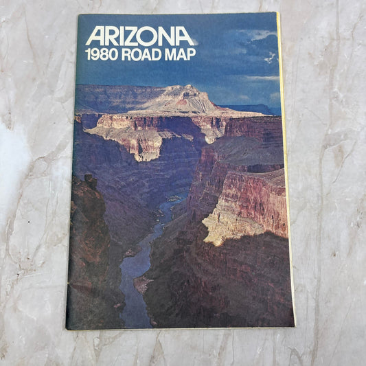 1980 Arizona Fold Out Road Map TI8-S7