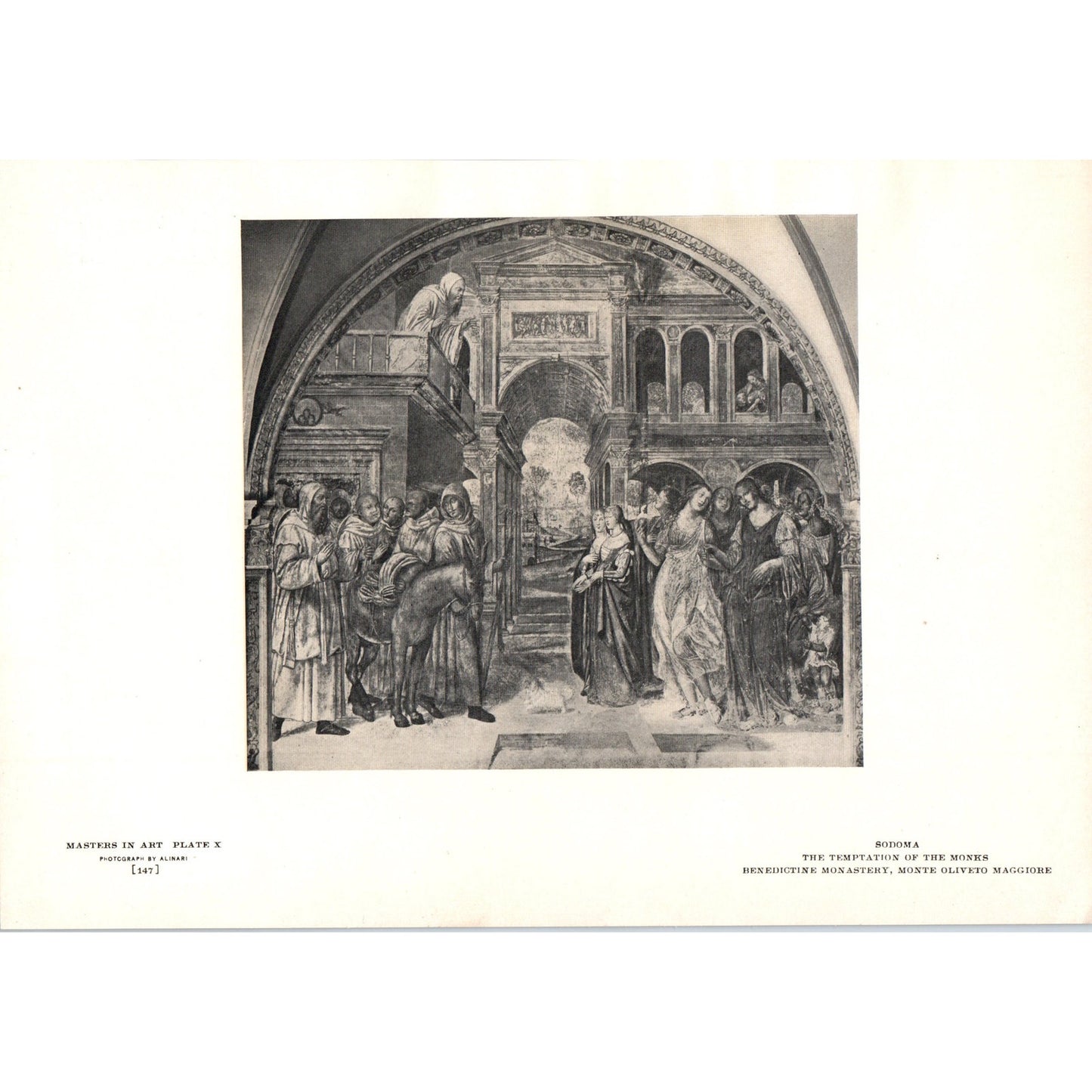 The Temptation of the Monks - Sodoma 1906 Victorian Art Print AB8-MA2