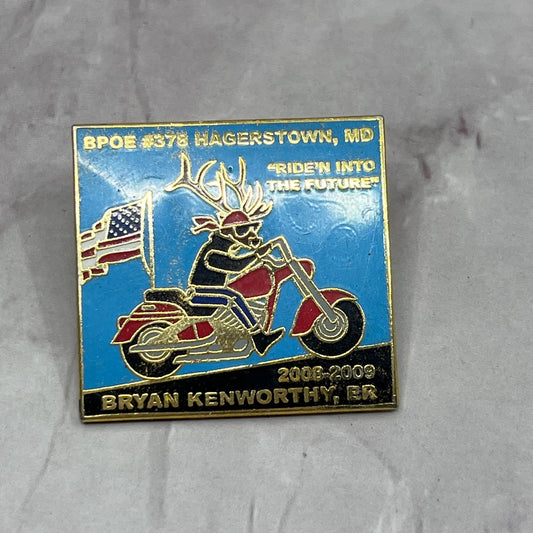 BPOE #378 Hagerstown MD Ride'N To the Future Enamel Pin Bryan Kenworthy ER SC1
