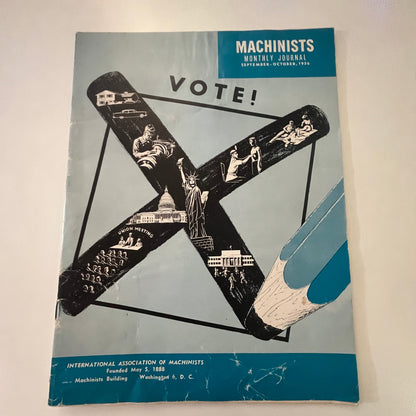 1956 Machinists Monthly Journal Sept-Oct Magazine William V. Dameron J18