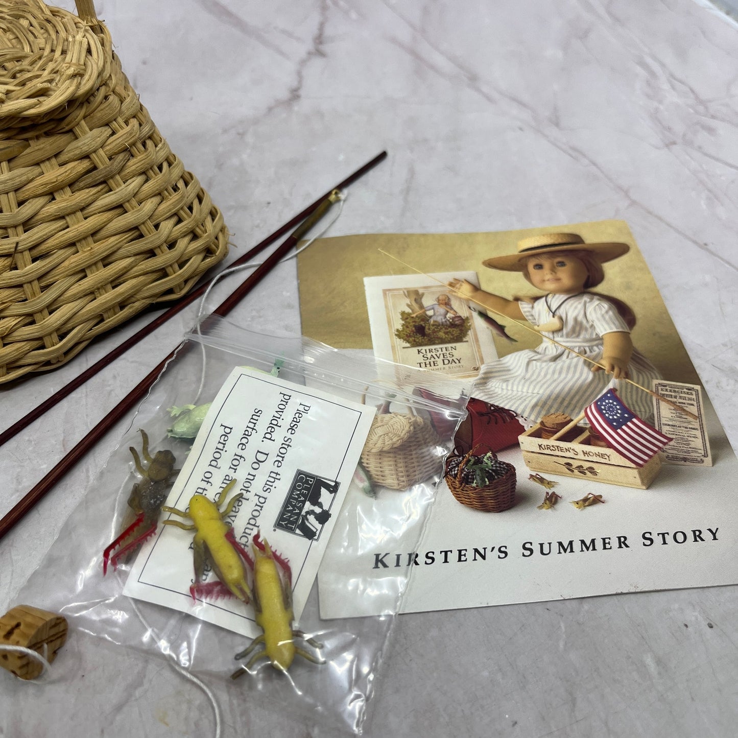 Original Kirsten American Girl Doll Fishing Set Complete With All Accessories