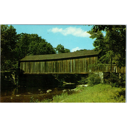 Salmon River Bridge Connecticut Covered Bridge Postcard PB13