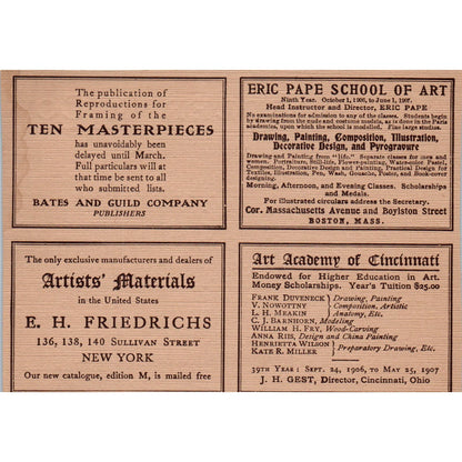 M. Knoedler & Co. Painting Restoration Goupil & Co c1905 Victorian Ad AE9-MA4