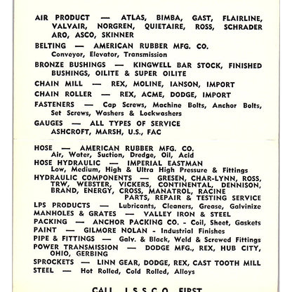 Bill Choat Industrial Steel & Supply North Bend OR Vintage Business Card SE5-B1