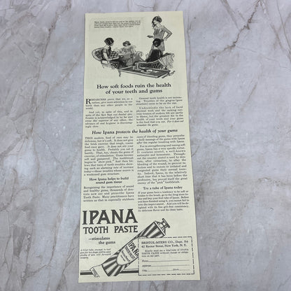 Ipana Toothpaste Bristol-Myers Co NY 1924 Magazine Ad FL6-11