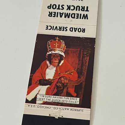 Wiedmaier Truck Stop St. Joseph MO Vintage Matchbook Cover TB6-MB2-6