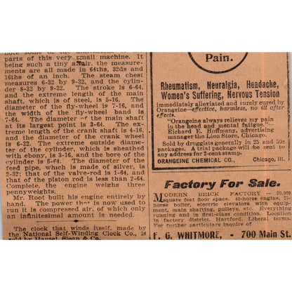 Seidler & May Furniture Store Pearl Street Hartford 1901 Newspaper Ad AD8-H2