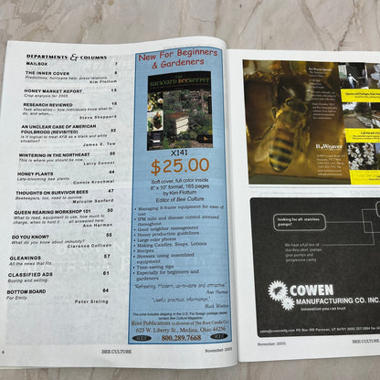 2005 Nov - Bee Culture Magazine - Bees Beekeeping Honey M9