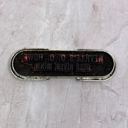 Vintage Neville's Hardware Deer River MN Hercules Rubber Stamp SF4