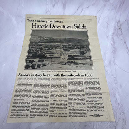 1984 Salida Colorado Downtown Walking Tour Travel Newspaper V14-5