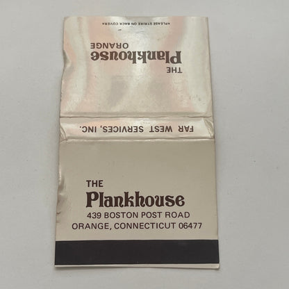 The Plankhouse Orange CT Vintage Matchbook Cover TB8-MB2-2