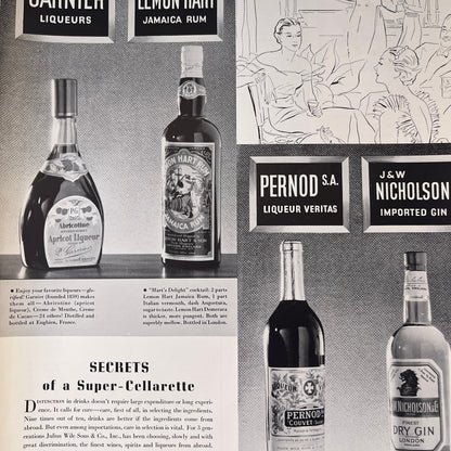 Julius Wile Sons & Co Wine & Liquor Importers NY 1935 Ad V1-4