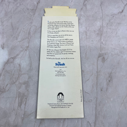 1980s The Skywalk - Boston MA Pull Up Travel Information L4-2