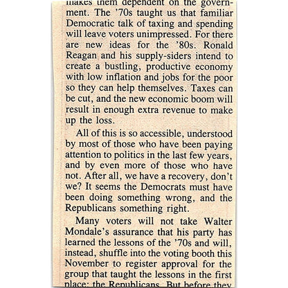 Michael Harrington Keynote Address American Politics Texas Union 1984 Ad AF6-M4