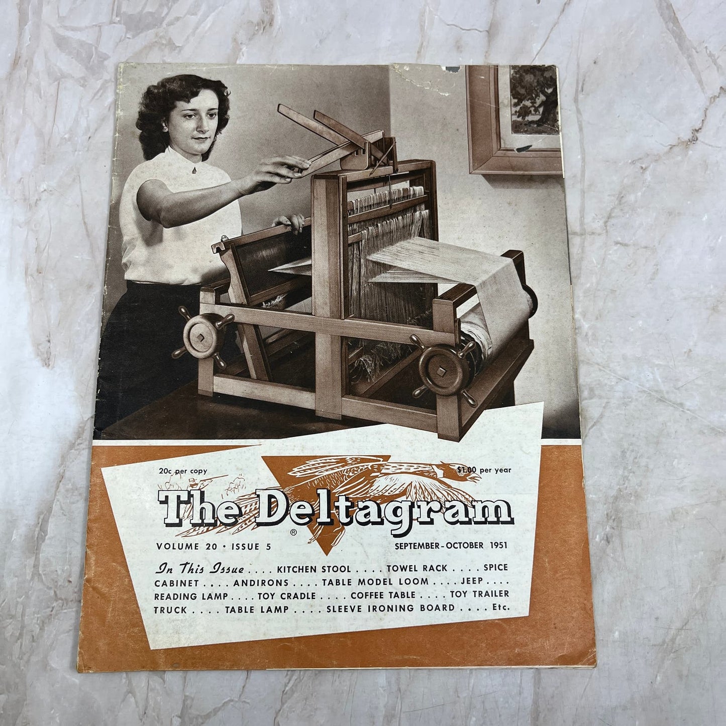 1951 Sep/Oct The Deltagram Newsletter Rockwell Delta Power Tools Woodwork TI9-P3