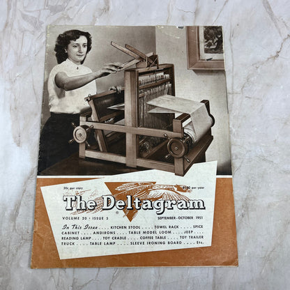 1951 Sep/Oct The Deltagram Newsletter Rockwell Delta Power Tools Woodwork TI9-P3