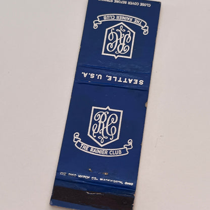The Rainier Club Seattle Washington Vintage Matchbook Cover TB6-MB2-3