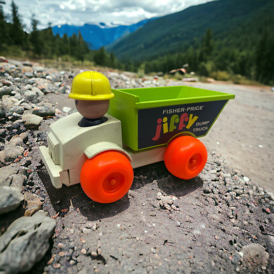 Vintage Toy Fisher Price Toys 156 Jiffy Dump Truck 1970 TE9