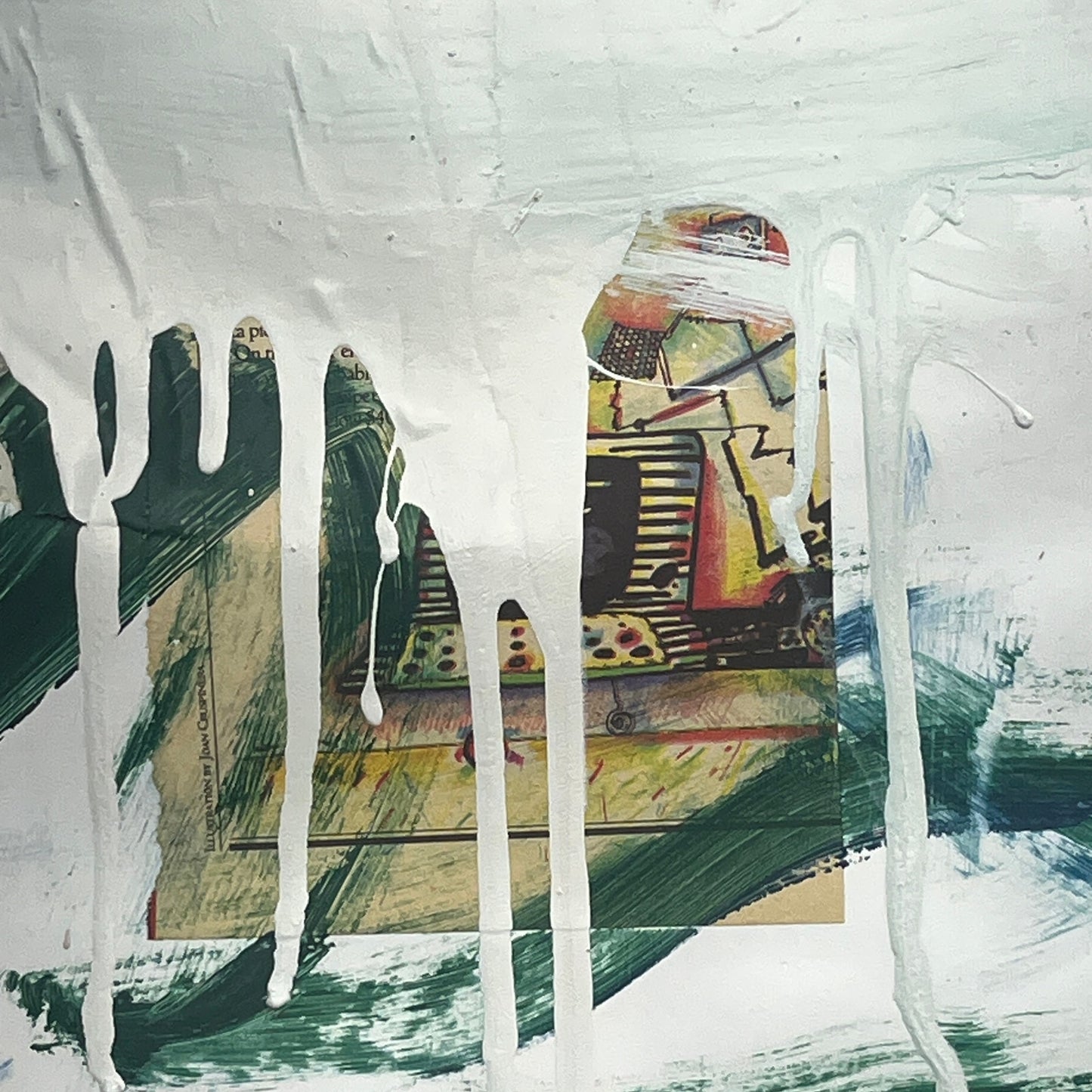 Original Mixed Media Abstract Modern Art Painting 24x36 "But Only..." Signed