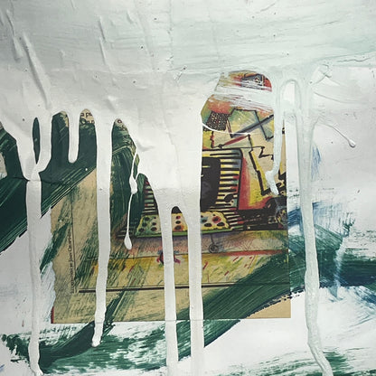 Original Mixed Media Abstract Modern Art Painting 24x36 "But Only..." Signed