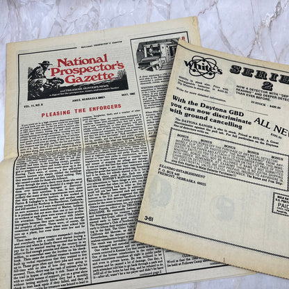 1982 May - The National Prospector's Gazette Newspaper - Treasure Hunting M11