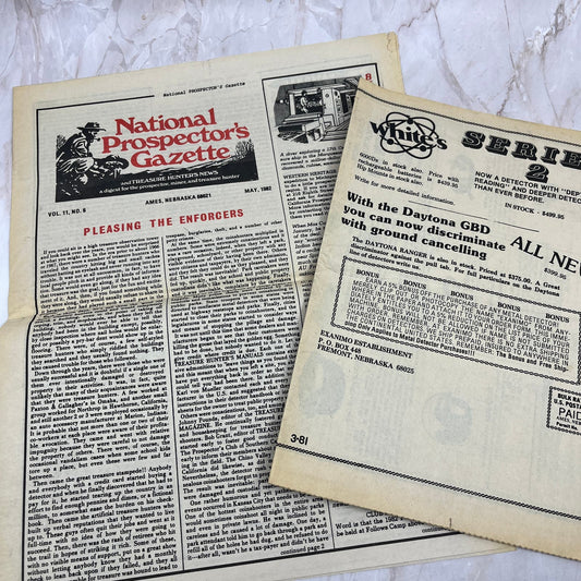 1982 May - The National Prospector's Gazette Newspaper - Treasure Hunting M11