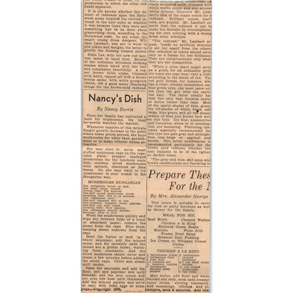 Roy Bjorkman Matrix Shoes 4x8 1935 Minneapolis Journal Advertisement AE7-N9