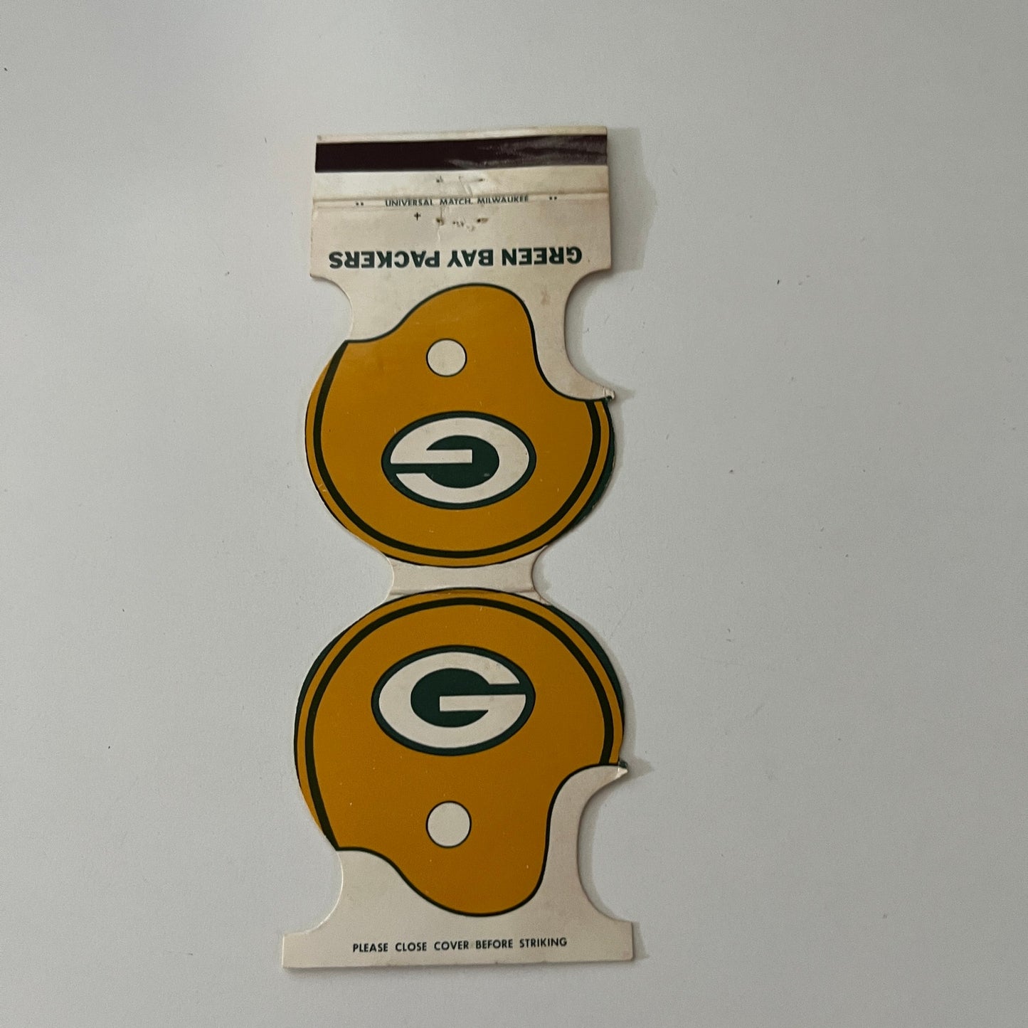 Green Bay Packers NFL B.I.W. Credit Union 1977 Schedule Vintage Matchbook SC4-R8