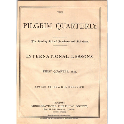 1882 Original Map of Palestine in the Time of Our Lord Engraving AJ6-2