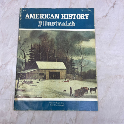 1977 Dec - American History Illustrated Magazine - Blacksmith Shop in Winter M21